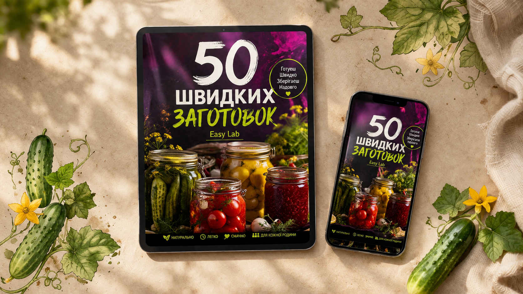 Обкладинка книги 50 швидких заготовок